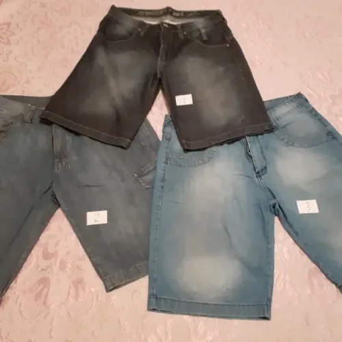 Calças e Bermudas Jeans masculinas ( 6 pcs )