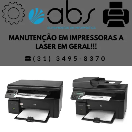 Faça a Manutenção de sua impressora a laser aqui na Abs Suprimentos, qualidade e garantia!