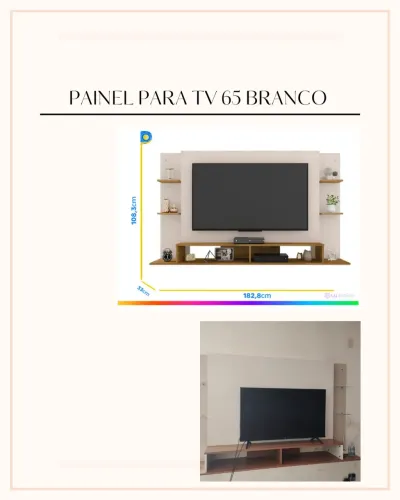 Painel para TV 65 Branco