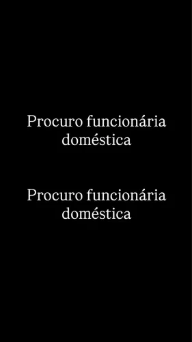 Procuro doméstica 