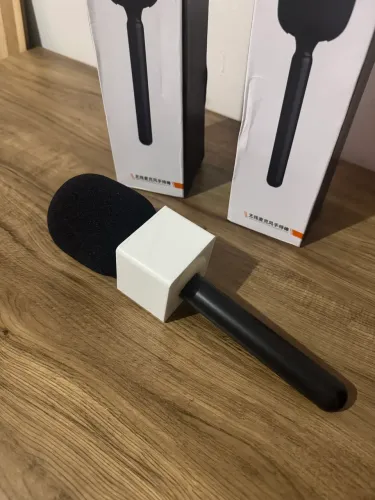 Bastão Adaptador de Microfone para Entrevistas (Com Canopla/Cubo + Espuma) 