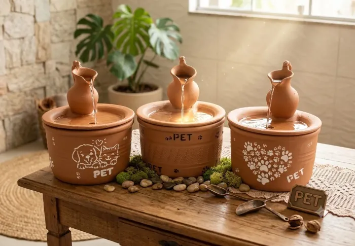 Fontes de barro pets