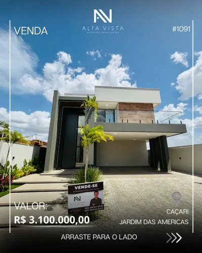 CASA À VENDA | CONDOMÍNIO JARDIM DAS AMÉRICAS