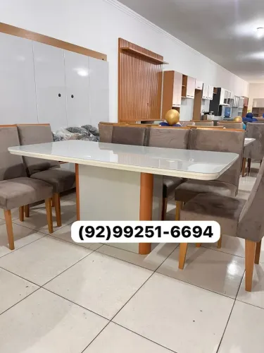 mesa de jantar 1.80x90 6 lugares
