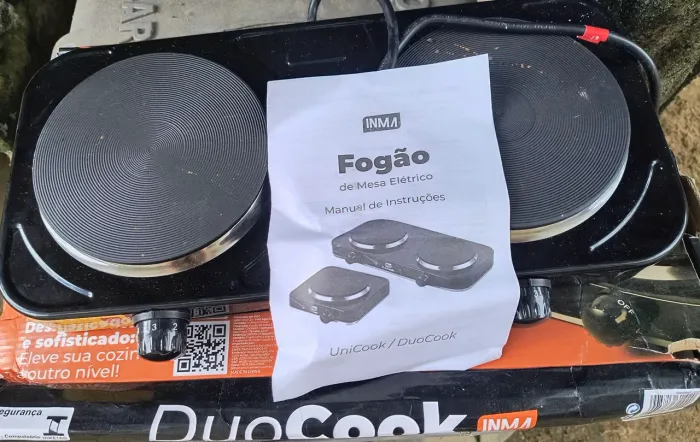 Fogão de mesa - 2 bocas - Elétrico