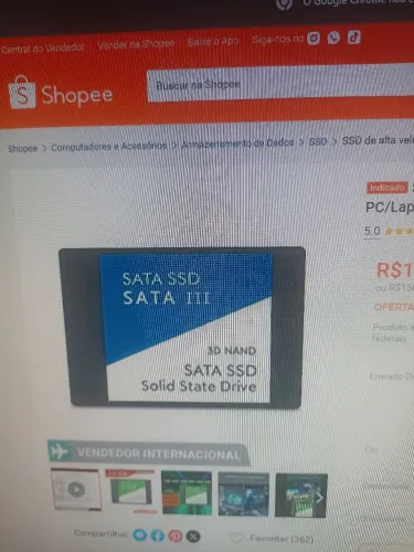 SSD 256 gb genérico