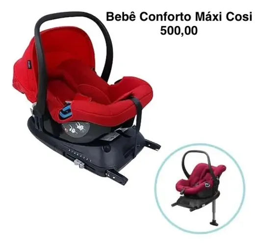 Bebe conforto Máxi Cosi com base para carro - Vermelho