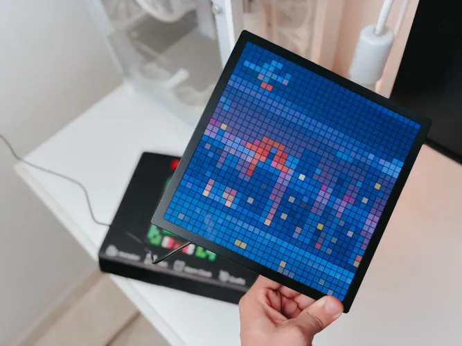 Display de pixel led 32x32 RGB - programável pelo app