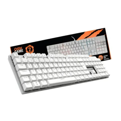  Teclado Mecânico OEX Guardian TC701 Branco
