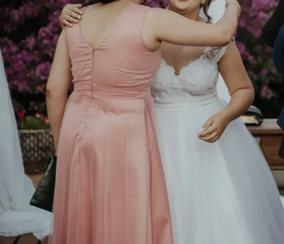 VESTIDO DE FESTA ROSA