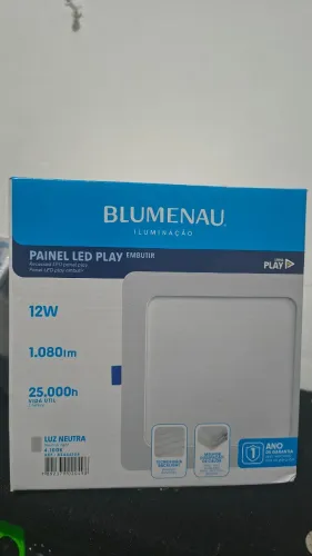 6 Luminárias Blumenau 12w Embutir Branco 16,8cm Led
