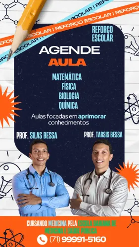 Reforço Escolar MATEMÁTICA FÍSICA BIOLOGIA QUÍMICA