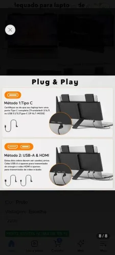 Suporte com monitor - novo na caixa