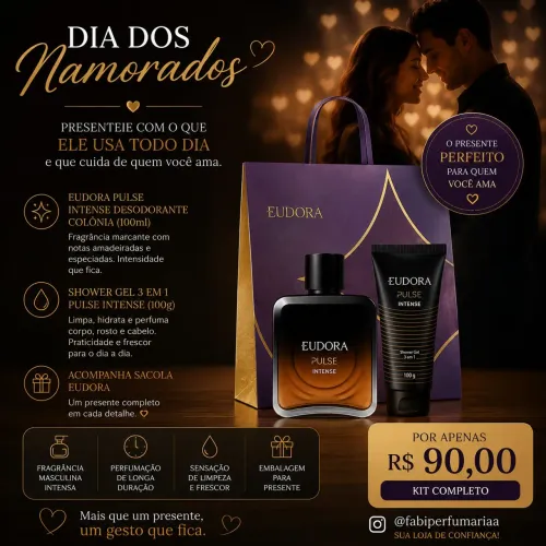 Kit presente Eudora pulse intense