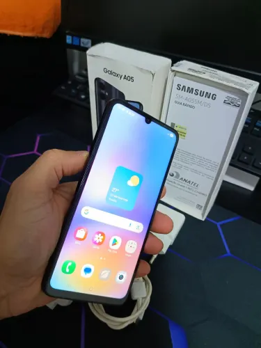 CELULAR SAMSUNG A05 128GB (CARREGADOR + PELÍCULA + CAPA)