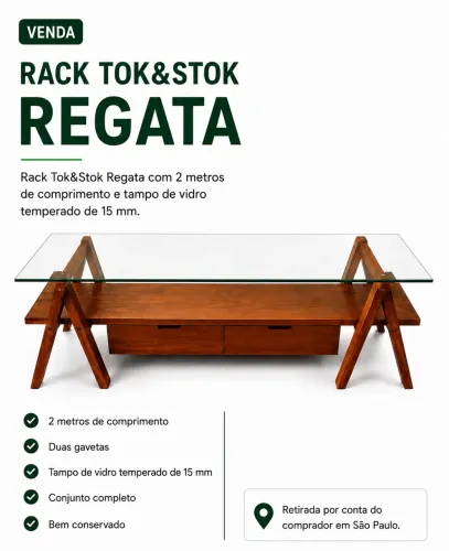 Vendo Rack Tok&Stok Regata