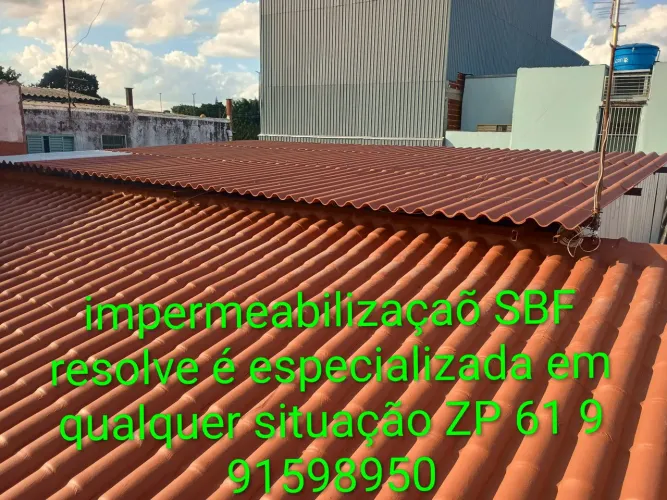 Impermeabilização SBF resolve qualquer tipos de telhados