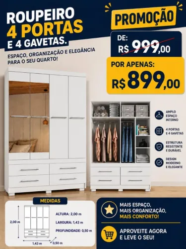 Guarda Roupa casal 