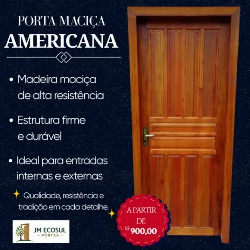 PORTA MACIÇA AMERICANA