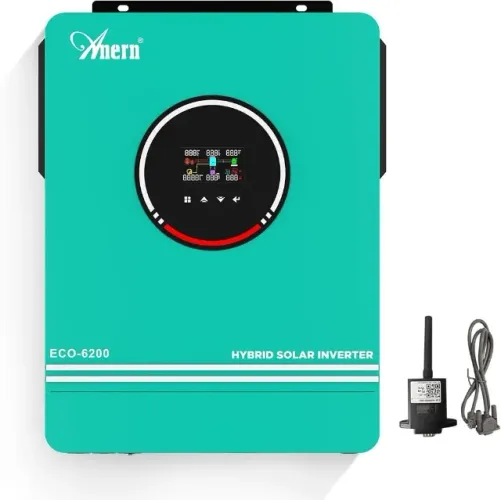 Inversor Solar Híbrido On e Off Grid Anern 6,2kw 48VDC (6200w 48v) 220v Onda Senoidal