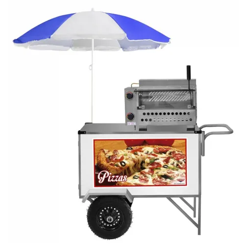 Alugo carrinho de pizza para temporada, de novembro a abril, contrato em cartório