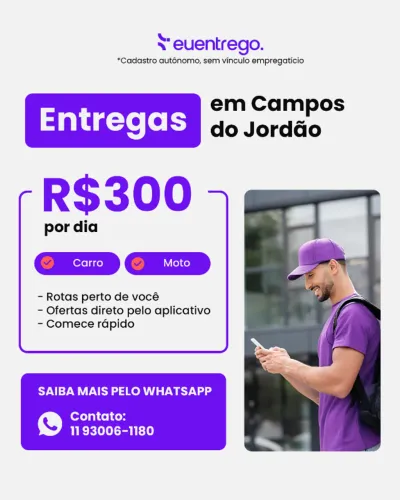 Procura-se entregador em Campos de Jordão