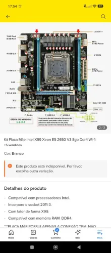 Vendo Pc Intel X99 Xeon E5 2650 V4 16gb Ddr4