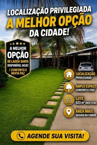 Refúgio Coração de Lagoa Santa.sem morador MOBILIADA.