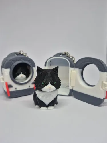Chaveiro mochila gato