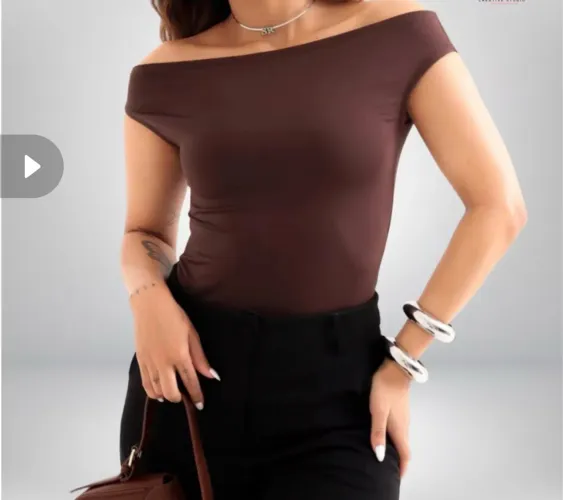 Blusa ombro caído 
