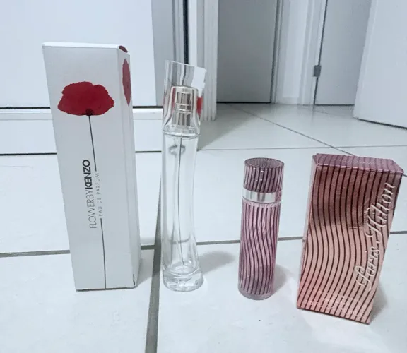 Frascos/ vidros vazios de perfumes originais - R$ 10