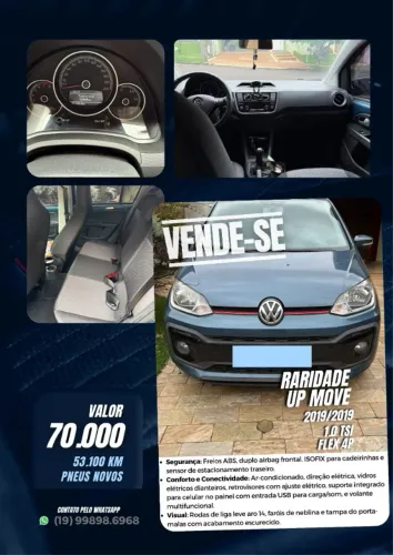 Volkswagen Up! Move 1.0 TSI Total Flex 12V 5P 2019