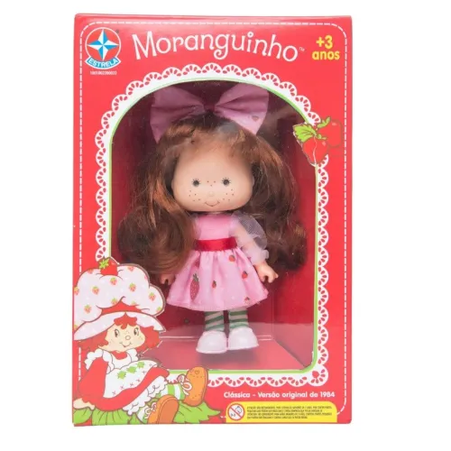 BONECA MORANGUINHO ESTRELA CLÁSSICA COM CHEIRO DE MORANGO VERSÃO ORIGINAL 1984 [NOVO]
