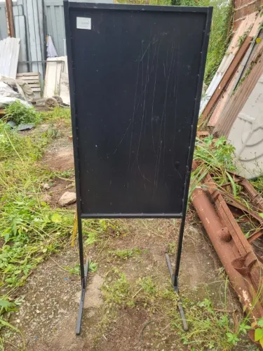 Placa cavalete de calçada