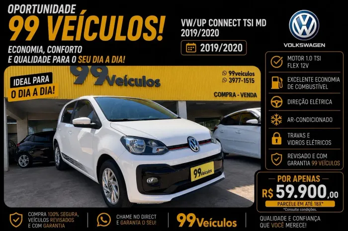 Volkswagen Up! Connect 1.0 TSI Total Flex 12V 5P 2020