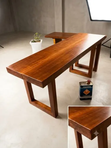 Banco Calçadeira Pé de Cama / Mesa de Centro em Madeira Maciça ?