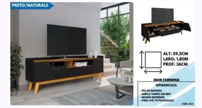 Rack preto novo