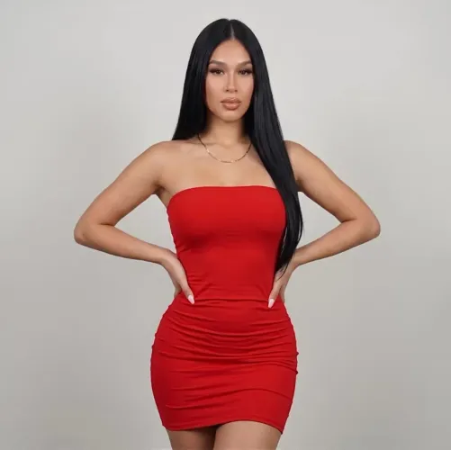Vestido Tubinho Vermelho