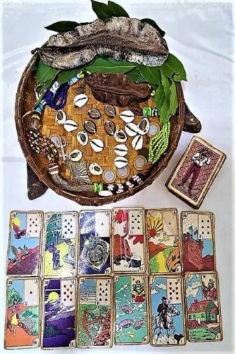 Jogos de búzios e cartas 