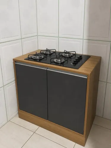 Balcão de cozinha para cooktop