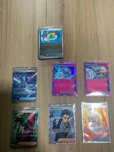 Cartas Pokémon Foil | Lote 50 cards de Suporte