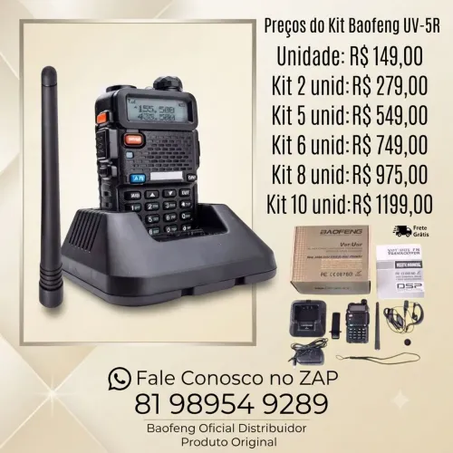 RÁDIO COMUNICADOR BAOFENG UV-5R