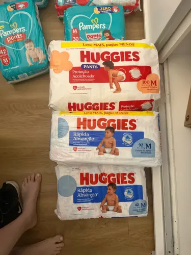 3 Fraldas Huggies