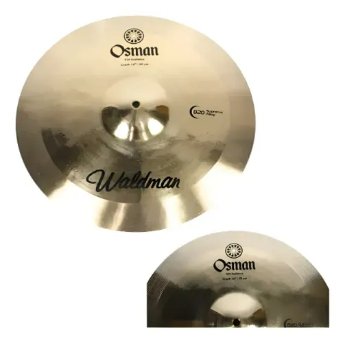 Prato De Ataque 16 Crash Waldman Osman Para Bateria Osm-cr16 Bronze