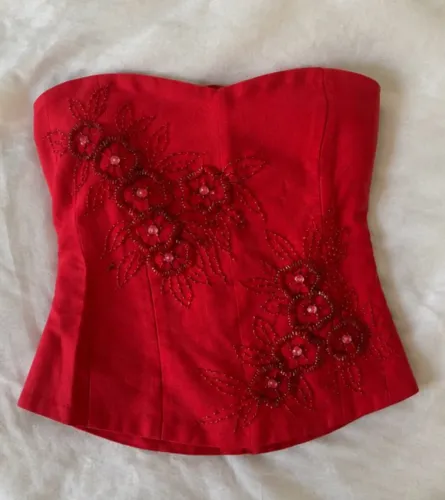 Corselet bordado