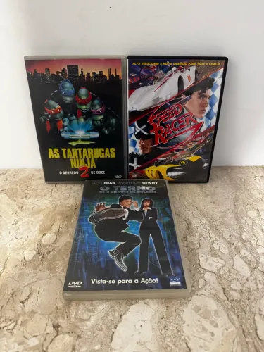 Caixa DVD: Speed Racer + AsTtartarugas Ninjas 2 + O Terno De 2 Bilhões De Dolares