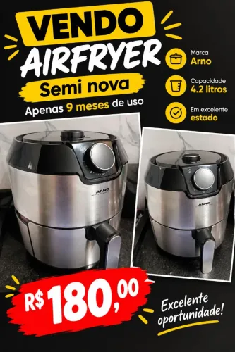 Vendo Airfryer Arno Semi Nova