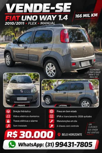 Fiat Uno WAY 1.4 EVO Fire Flex 8V 5P 2011
