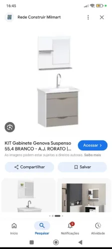 Kit Gabinete para banheiro