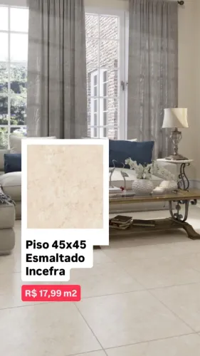 PISO 45X45 ESMALTADO INCEFRA